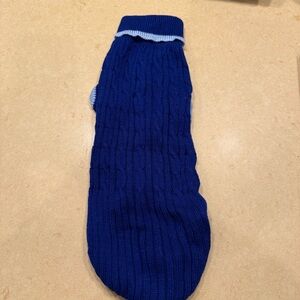 Fashion Pet Dog Clothes Royal Blue Sweater Size Medium